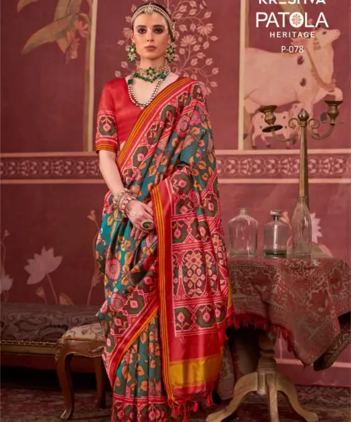 Kreshva Patola Heritage Silk Printed Traditional Wear Saree Collection