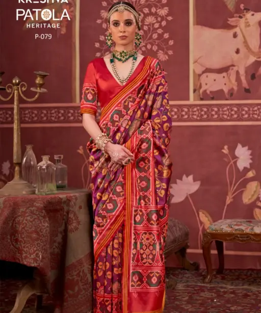 Kreshva Patola Heritage Silk Printed Traditional Wear Saree Collection