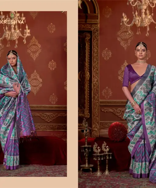 Kreshva Takshshila Silk with Casual Wear Saree Collection