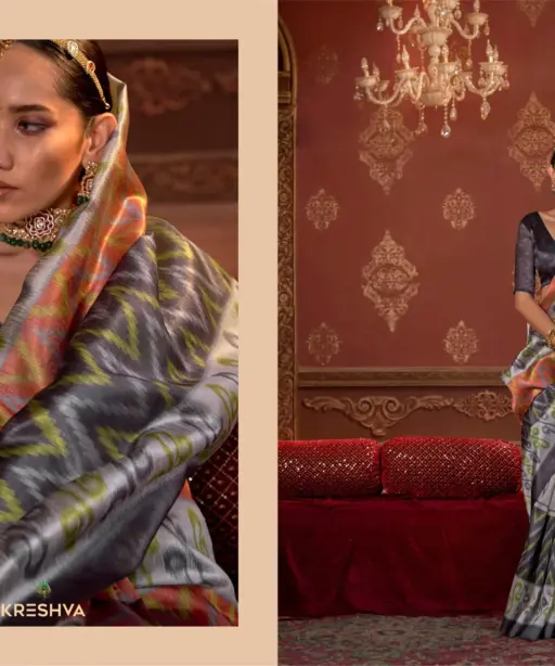 Kreshva Takshshila Silk with Casual Wear Saree Collection