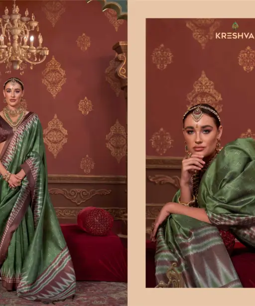 Kreshva Takshshila Silk with Casual Wear Saree Collection
