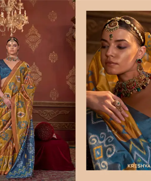 Kreshva Takshshila Silk with Casual Wear Saree Collection