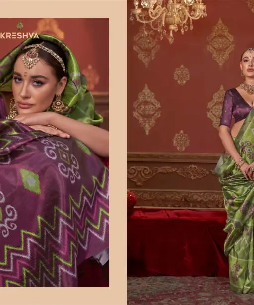 Kreshva Takshshila Silk with Casual Wear Saree Collection