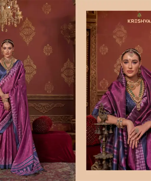 Kreshva Takshshila Silk with Casual Wear Saree Collection