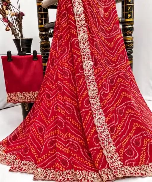 Maa Bandhani Georgette Vol 1 Printed Saree Collection