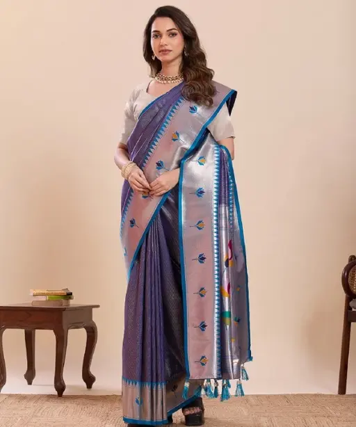 Maahi 213 Paithani Silk Zari Weaving Saree Collection