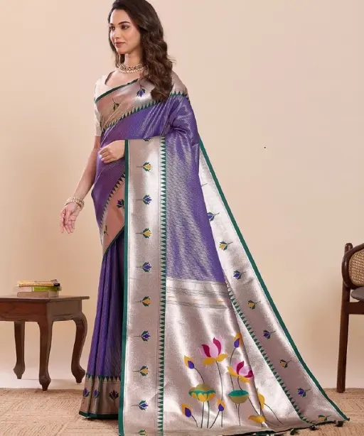 Maahi 213 Paithani Silk Zari Weaving Saree Collection