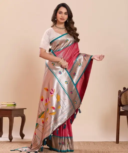 Maahi 213 Paithani Silk Zari Weaving Saree Collection