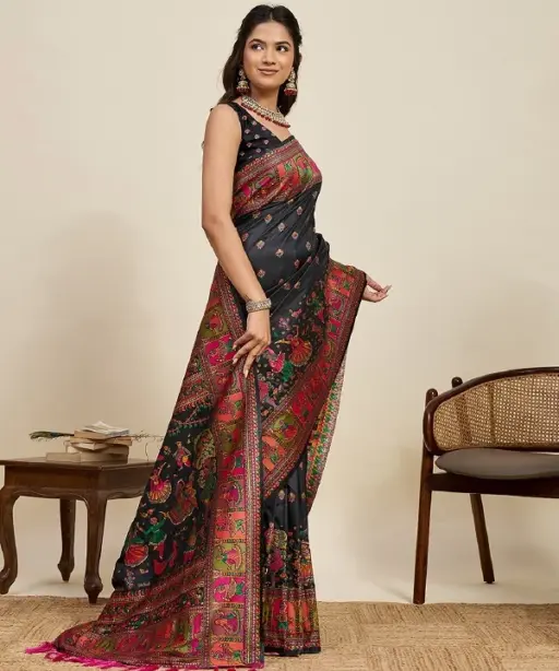 Maahi 214 Pashmina Silk Festival Wear Saree Collection