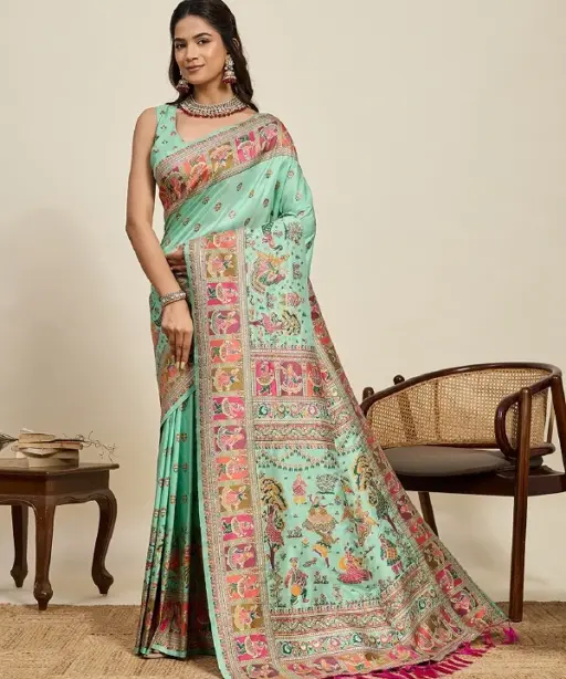 Maahi 214 Pashmina Silk Festival Wear Saree Collection