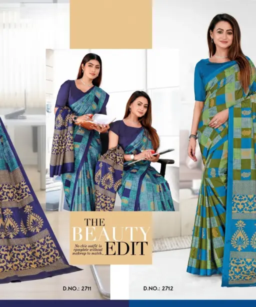 Malgudi Silk Vol 27 Cracle Silk Printed Uniform Saree Collection