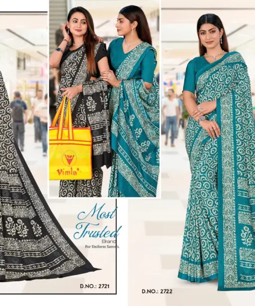 Malgudi Silk Vol 27 Cracle Silk Printed Uniform Saree Collection