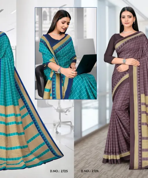 Malgudi Silk Vol 27 Cracle Silk Printed Uniform Saree Collection