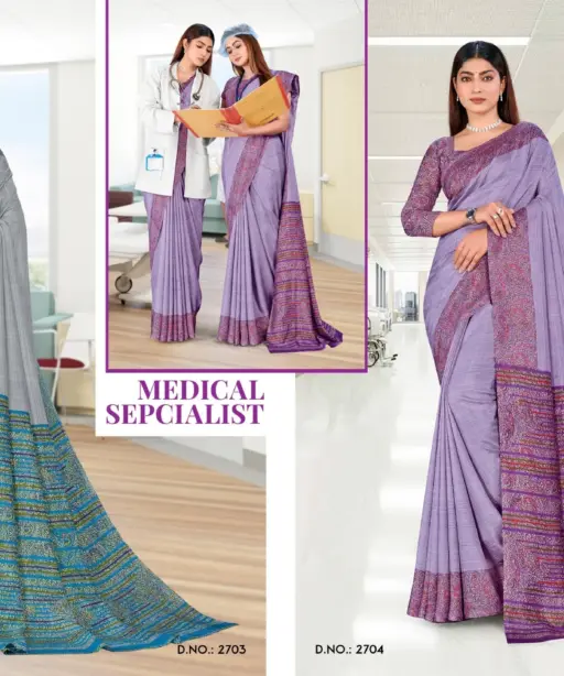 Malgudi Silk Vol 27 Cracle Silk Printed Uniform Saree Collection