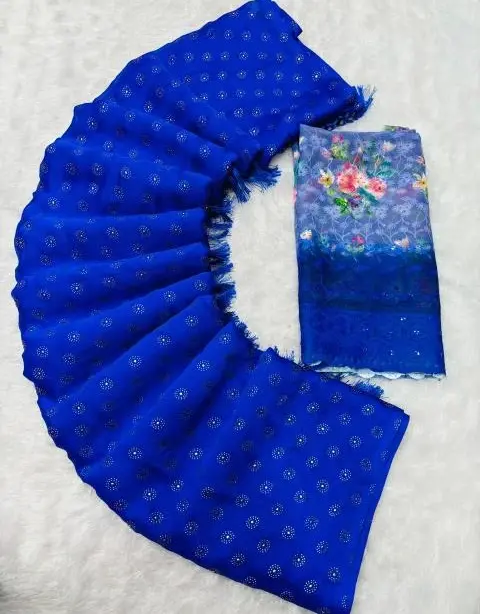 Moss 6237 Modal Crepe Embroidery Saree Collection