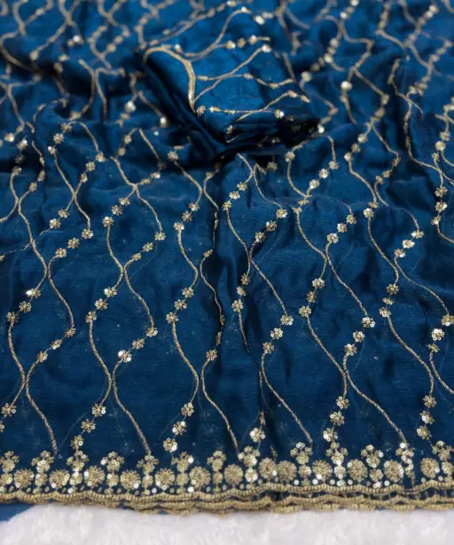 Pallavi Arhaaam Chiffon Sequence Wedding Wear Saree