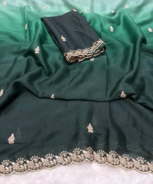 Paris Arhaam Georgette Embriodery Bollywood Saree Collection