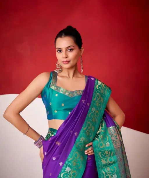 Rajpath Sindhu Ghat Zari Weaving Satin Silk Saree Collection