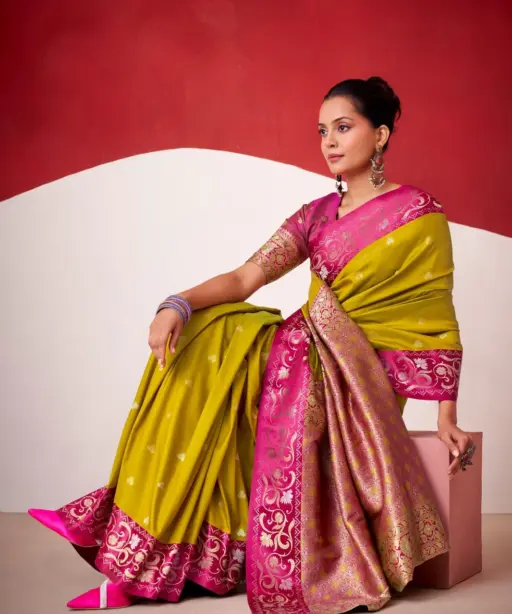 Rajpath Sindhu Ghat Zari Weaving Satin Silk Saree Collection