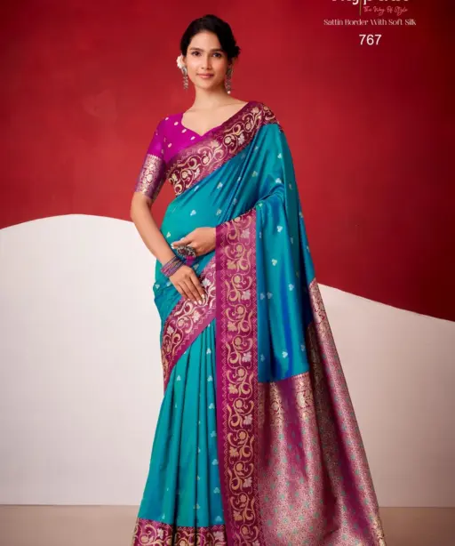 Rajpath Sindhu Ghat Zari Weaving Satin Silk Saree Collection