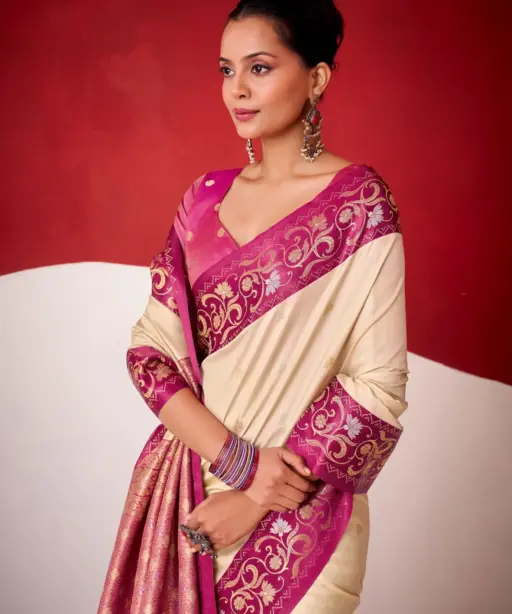 Rajpath Sindhu Ghat Zari Weaving Satin Silk Saree Collection
