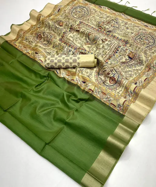 Rajyog Chitralekha 290001 to 9 Tussar Silk Plain Saree Collection