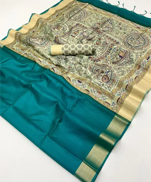Rajyog Chitralekha 290001 to 9 Tussar Silk Plain Saree Collection