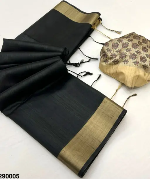 Rajyog Chitralekha 290001 to 9 Tussar Silk Plain Saree Collection