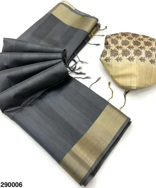Rajyog Chitralekha 290001 to 9 Tussar Silk Plain Saree Collection