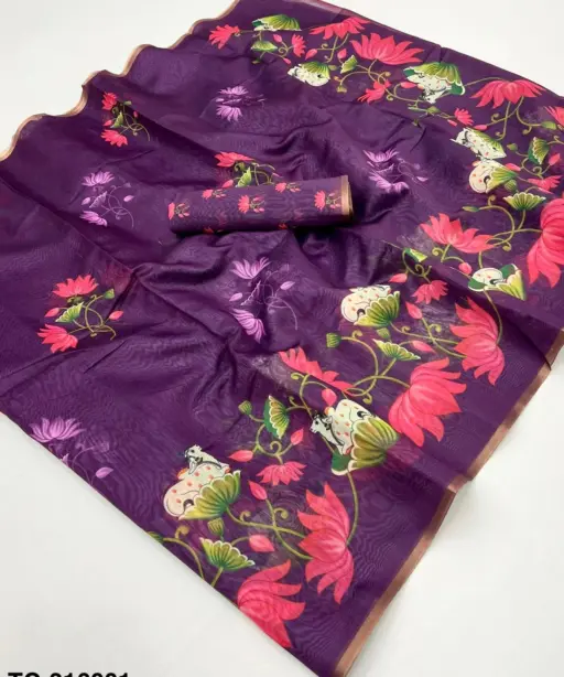 Rajyog Tusser Chanderi Vol 1 Printed Saree Collection