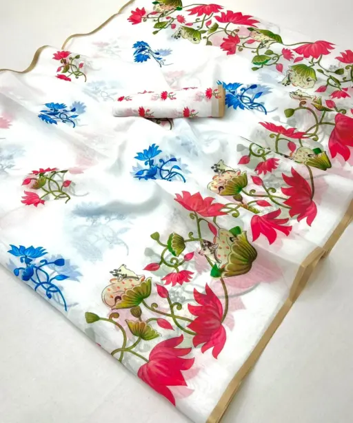 Rajyog Tusser Chanderi Vol 1 Printed Saree Collection