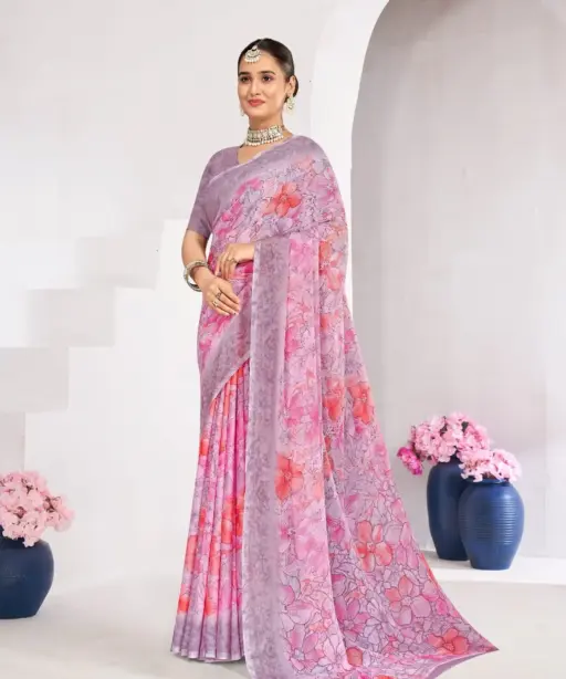 Ruchi Star Chiffon 224 Chiffon Printed Casual Wear Saree Collection