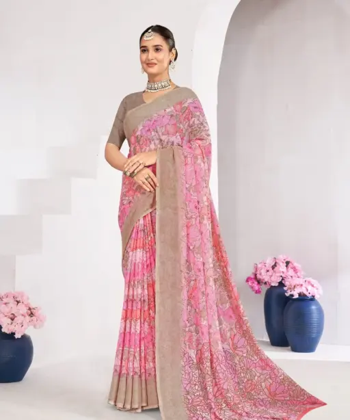 Ruchi Star Chiffon 224 Chiffon Printed Casual Wear Saree Collection
