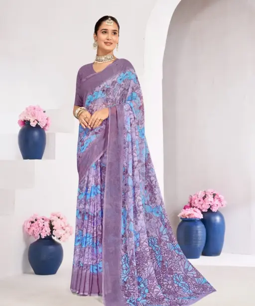Ruchi Star Chiffon 224 Chiffon Printed Casual Wear Saree Collection