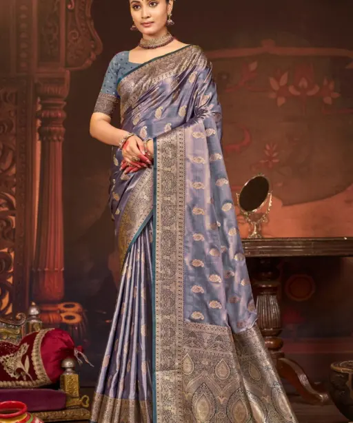 Saroj Anushka Satin Saroski Vol 2 Silk Festival Saree Collection