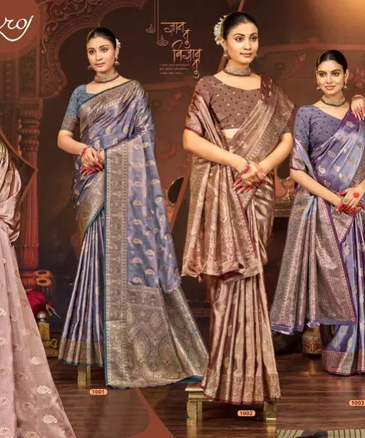 Saroj Anushka Satin Saroski Vol 2 Silk Festival Saree Collection