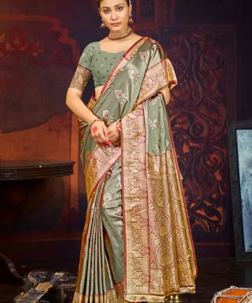 Saroj Anushka Satin Vol 1 Silk Festival Saree Collection