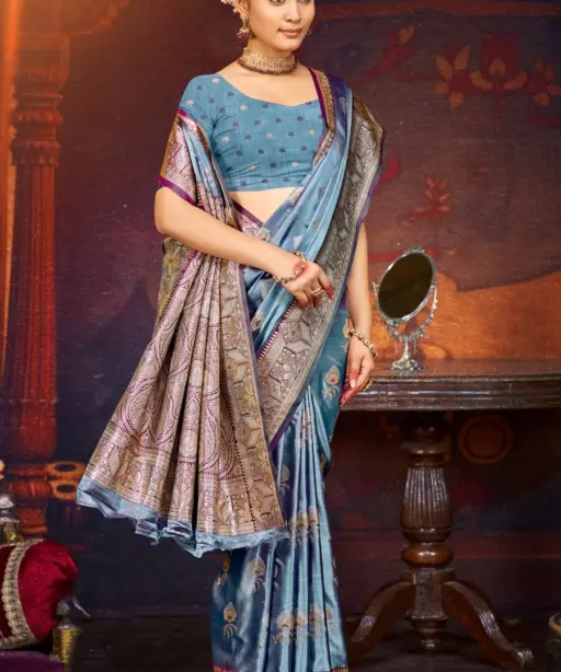 Saroj Anushka Satin Vol 1 Silk Festival Saree Collection