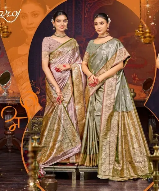 Saroj Anushka Satin Vol 1 Silk Festival Saree Collection