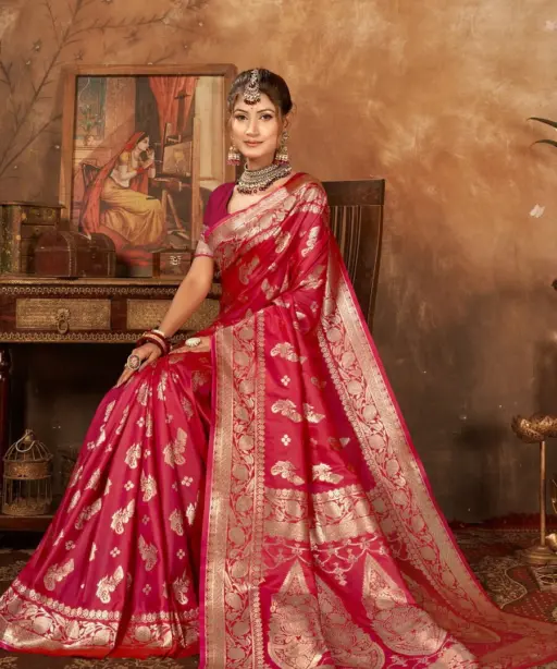 Saroj Arundhati Silk Vol 1 Zari Weaving Silk Saree Collection