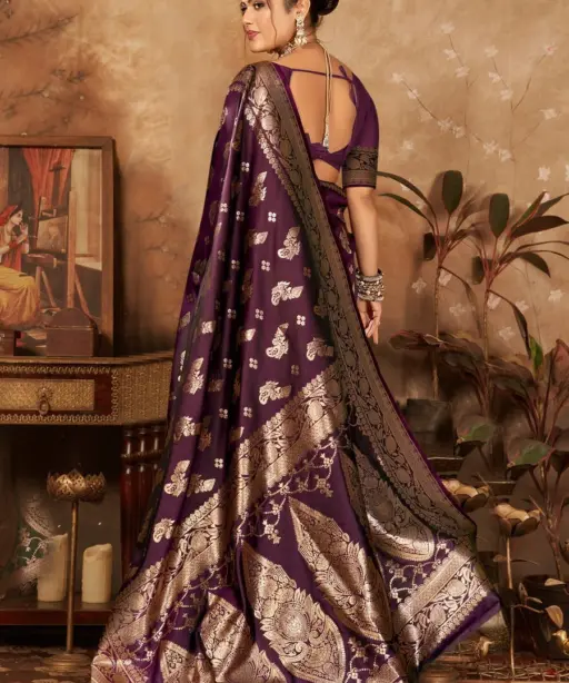 Saroj Arundhati Silk Vol 1 Zari Weaving Silk Saree Collection
