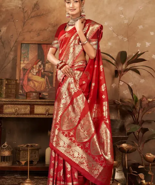 Saroj Arundhati Silk Vol 1 Zari Weaving Silk Saree Collection