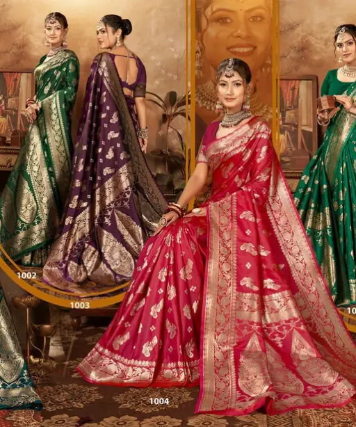 Saroj Arundhati Silk Vol 1 Zari Weaving Silk Saree Collection