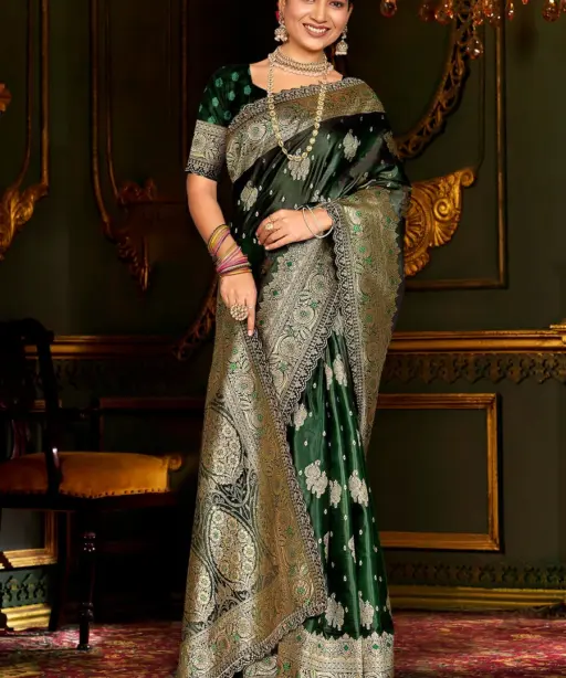 Saroj Butterffly Satin Saroski Vol 2 Satin Silk Saree Collection