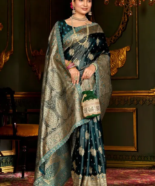 Saroj Butterffly Satin Saroski Vol 2 Satin Silk Saree Collection