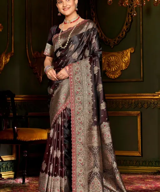 Saroj Butterffly Satin Saroski Vol 2 Satin Silk Saree Collection