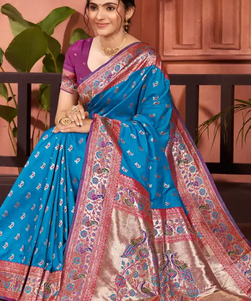 Saroj Gulaal Silk Saroski Vol 1 Soft Silk Saroski Worked Saree Collection