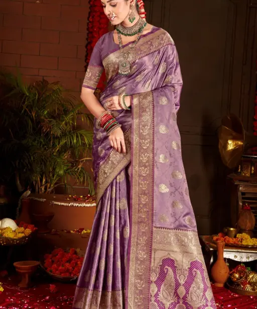 Saroj Gulzaar Satin Silk Vol 4 Rich Pallu Silk Saree Collection