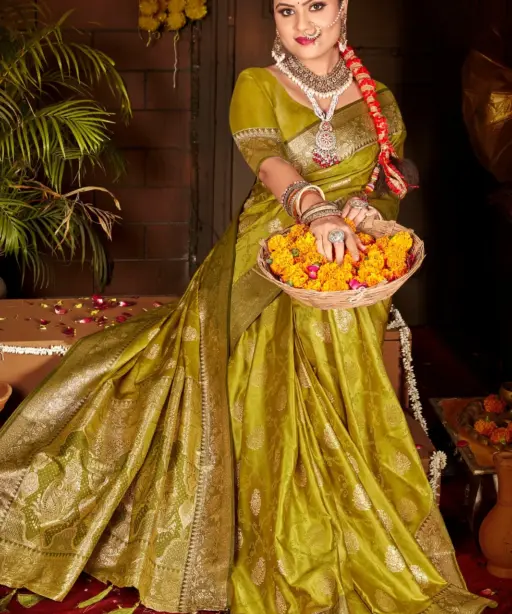 Saroj Gulzaar Satin Silk Vol 4 Rich Pallu Silk Saree Collection