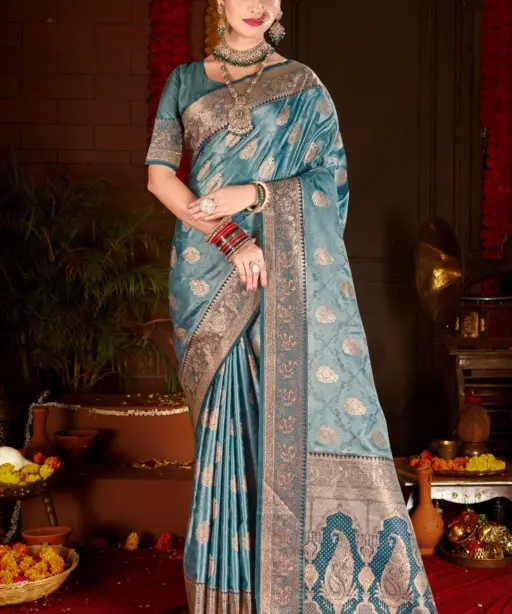 Saroj Gulzaar Satin Silk Vol 4 Rich Pallu Silk Saree Collection